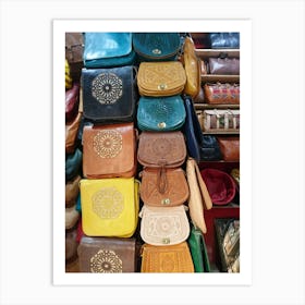 Many Handbags In A Market Art Print