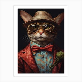 Gangster Cat Pixiebob Art Print