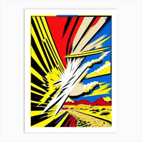 Dust Devil Bright Comic Space Art Print