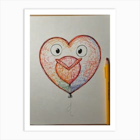 Heart Balloon 10 Art Print