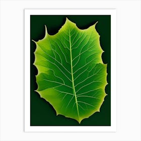 Poplar Leaf Vibrant Inspired 1 Art Print