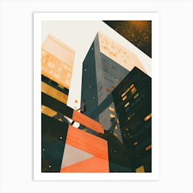 Abstract Cityscape Art Print