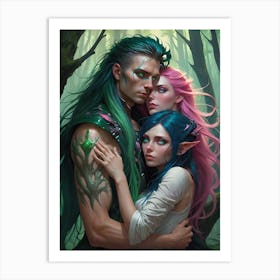 Elven Couple 1 Art Print