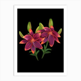 Cute Lilies Art Print