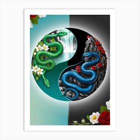 Yin And Yang 2 Art Print