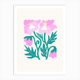 Pink Flowers Art Print