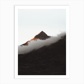 Fog Over Mountains Art Print