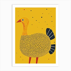 Yellow Turkey 2 Art Print