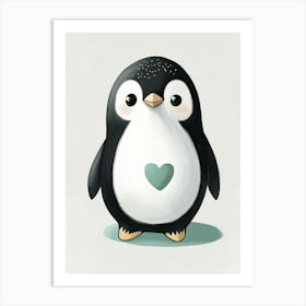 Cute Penguin Art Print