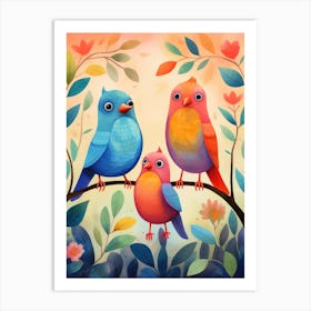 Family Of Birds Art Print