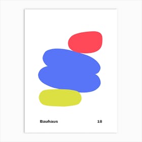 Geometric Bauhaus Poster 18 Art Print