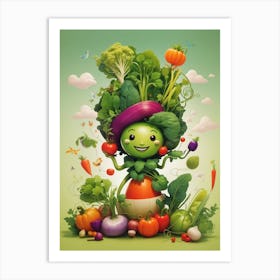 Vegetable Art Art Print