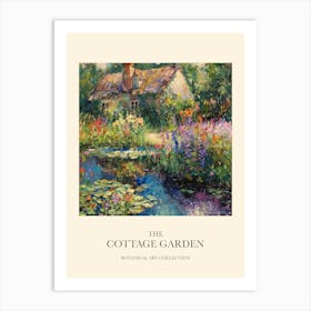 Cottage Garden Poster Floral Tapestry 1 Art Print
