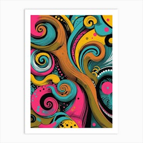 Colorful Abstract Painting 3 Art Print