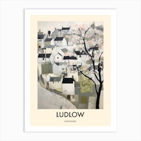 Ludlow (Shropshire) Painting 4 Travel Poster Art Print