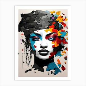 Woman'S Face 1 Art Print