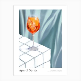 Aperol Spritz Cocktail Print Art Print