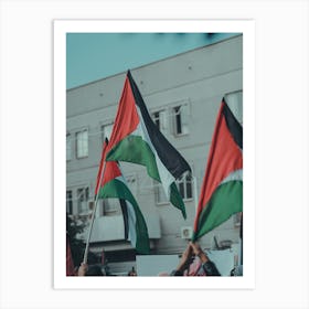Palestinian Flags Art Print