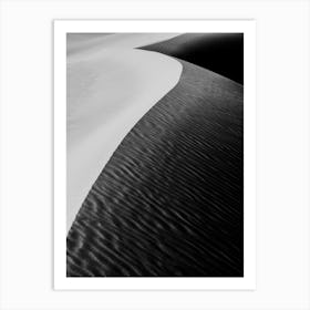 Sand Dune With Light And Shadow Art Print
