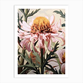 Flower Illustration Gaillardia 2 Art Print