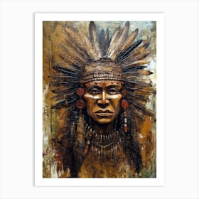 Indigenous Visions: Embracing Tribal Art and Culture Art Print