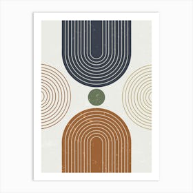 Abstract Circles 6 Art Print