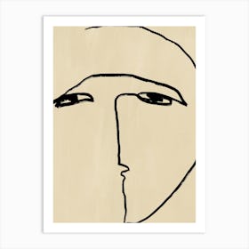 Face Of A Man 2 Art Print