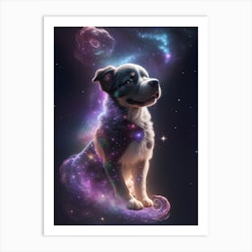 Galaxy Dog Art Print