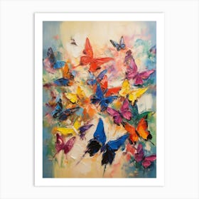 Butterflies Abstract 4 Art Print