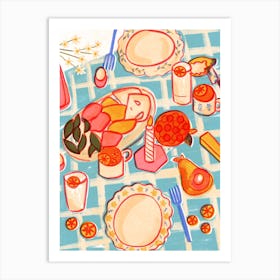 Picnic Table Art Print