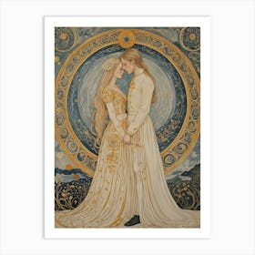 Bride And Groom Art Print