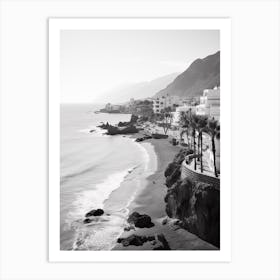 Tenerife, Spain, Black And White Analogue Photography 2 Art Print