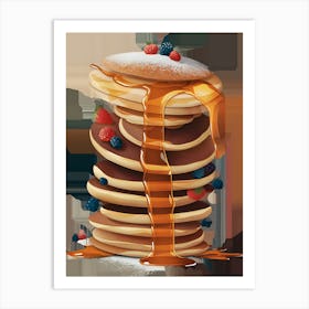 Pancakes With Syrup Art Print