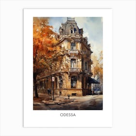 Odessa Watercolor 2travel Poster Art Print