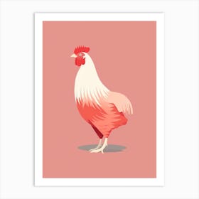Minimalist Chicken 2 Illustration Art Print