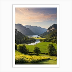 Landscape Of The Alps Art Print