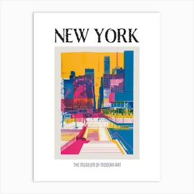 The Museum Of Modern Art New York Colourful Silkscreen Illustration 2 Poster Art Print