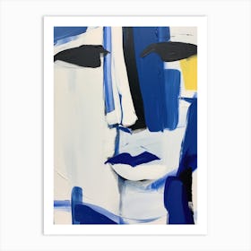 Abstract Of A Face Art Print