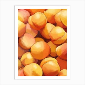 Perky Peaches Art Print