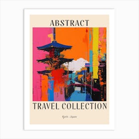 Abstract Travel Collection Poster Kyoto Japan 2 Art Print