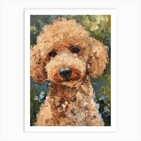 Poodle Acrylic Painting 7 Art Print