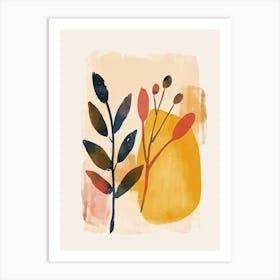 Geometric Tranquility Mid Century Style Art Print