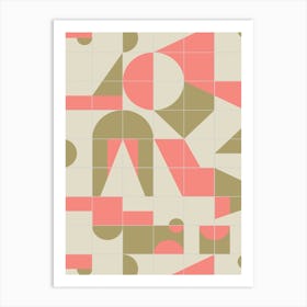 Bauhaus Tiles Shapes Art Print