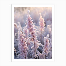 Frosty Botanical Veronica 1 Art Print