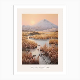 Dreamy Winter National Park Poster  Tongariro National Park New Zealand 4 Art Print