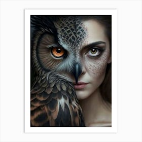 Owl Portrait Art Print