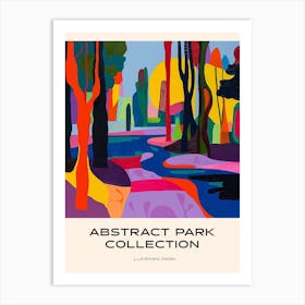 Abstract Park Collection Poster Lumphini Park Bangkok Thailand 2 Art Print