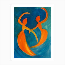 Two Dancers 1 Art Print