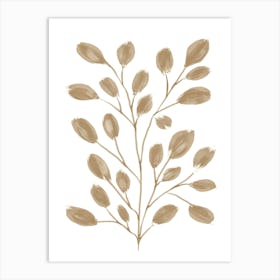 Gentle Brown Twig Art Print