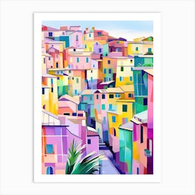 Genoa, Italy Colourful View 2 Art Print